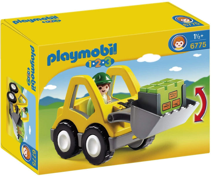 Playmobil 6775 1.2.3 Excavator with Driver and Box