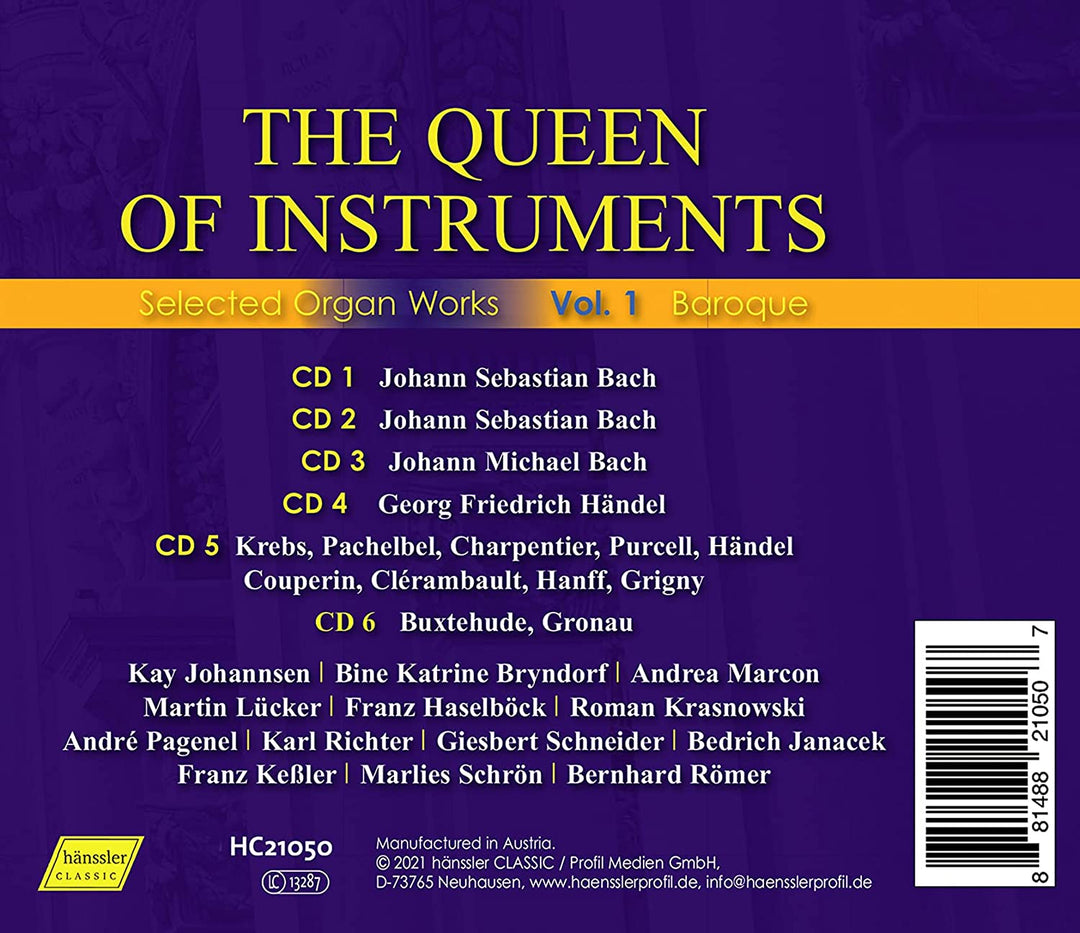 Queen Of Instruments, Vol. 1 [Kay Johannsen; Bine Katrine Bryndorf; Andrea Marco [Audio CD]