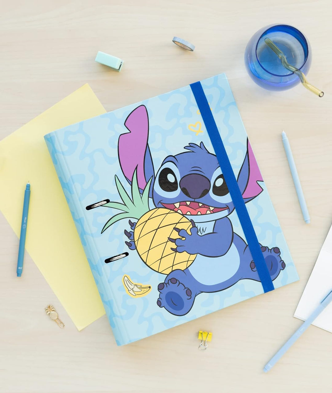 Disney Stitch Tropical 2 Ring Binder | Premium A4 Folders Ring Binder