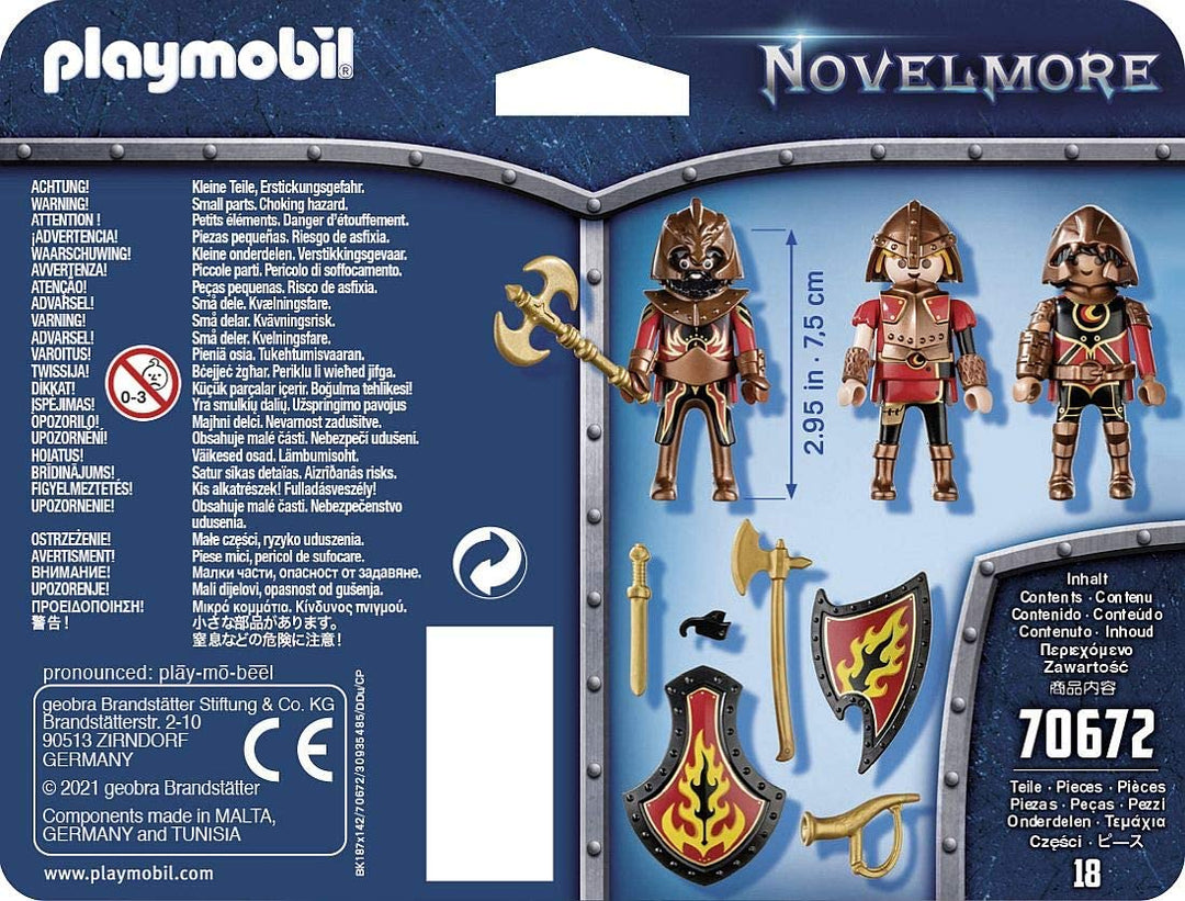 Playmobil 70672 Novelmore Knights Burnham Raiders 3 Figure Set