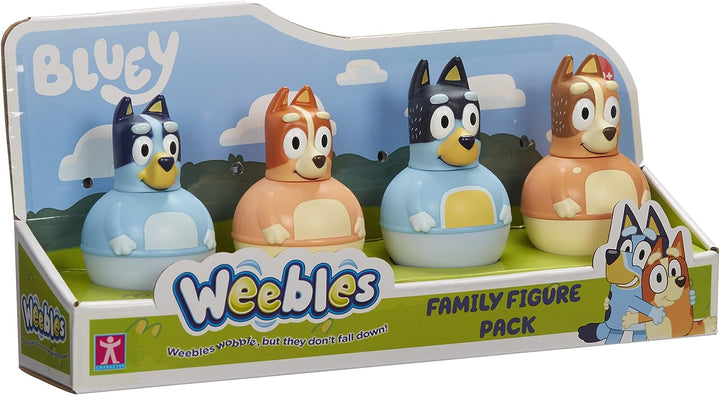 Character Options 07717 Four Pack, Weebles Wobble, Preschool Figures, Bluey Toys
