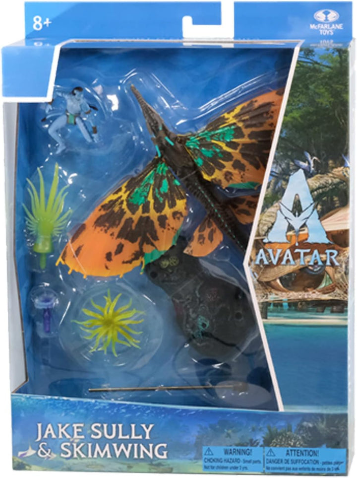 Avatar: The Way Of Water: World Of Pandora Deluxe Action Figure: Jake Sully & Skimwing