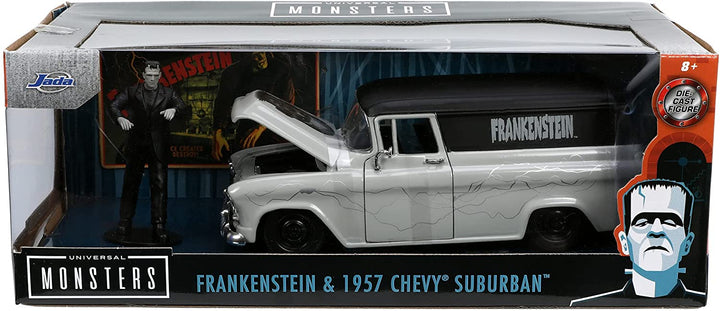 Jada Toys 253255032 Frankenstein 1957 Chevy Suburban 1:24, Gray