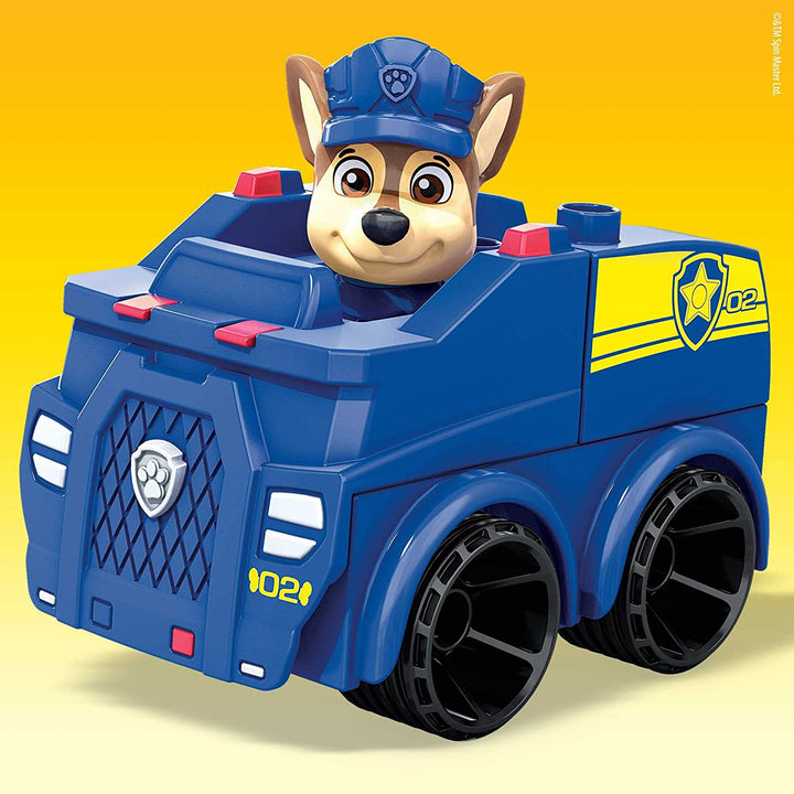 Mega Bloks PAW Patrol Chase's Police Car Building Set - Includes Posable Chase F