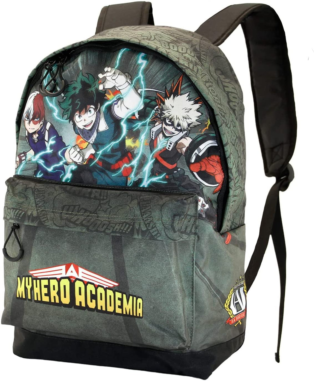 My Hero Academia Battle-Fan HS Backpack, Military Green
