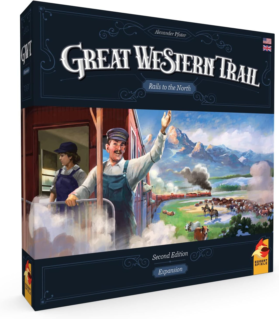 Eggert Spiele | Rails to the North - Great Western Trail 2nd Ed | Board Game | A