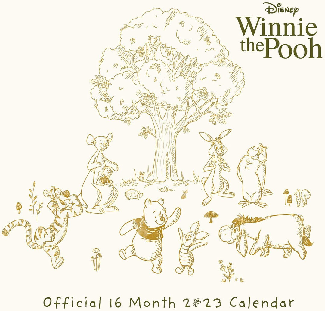 Disney Winnie The Pooh Calendar 2022 - Month to a View Planner 30cm x 30cm - Off