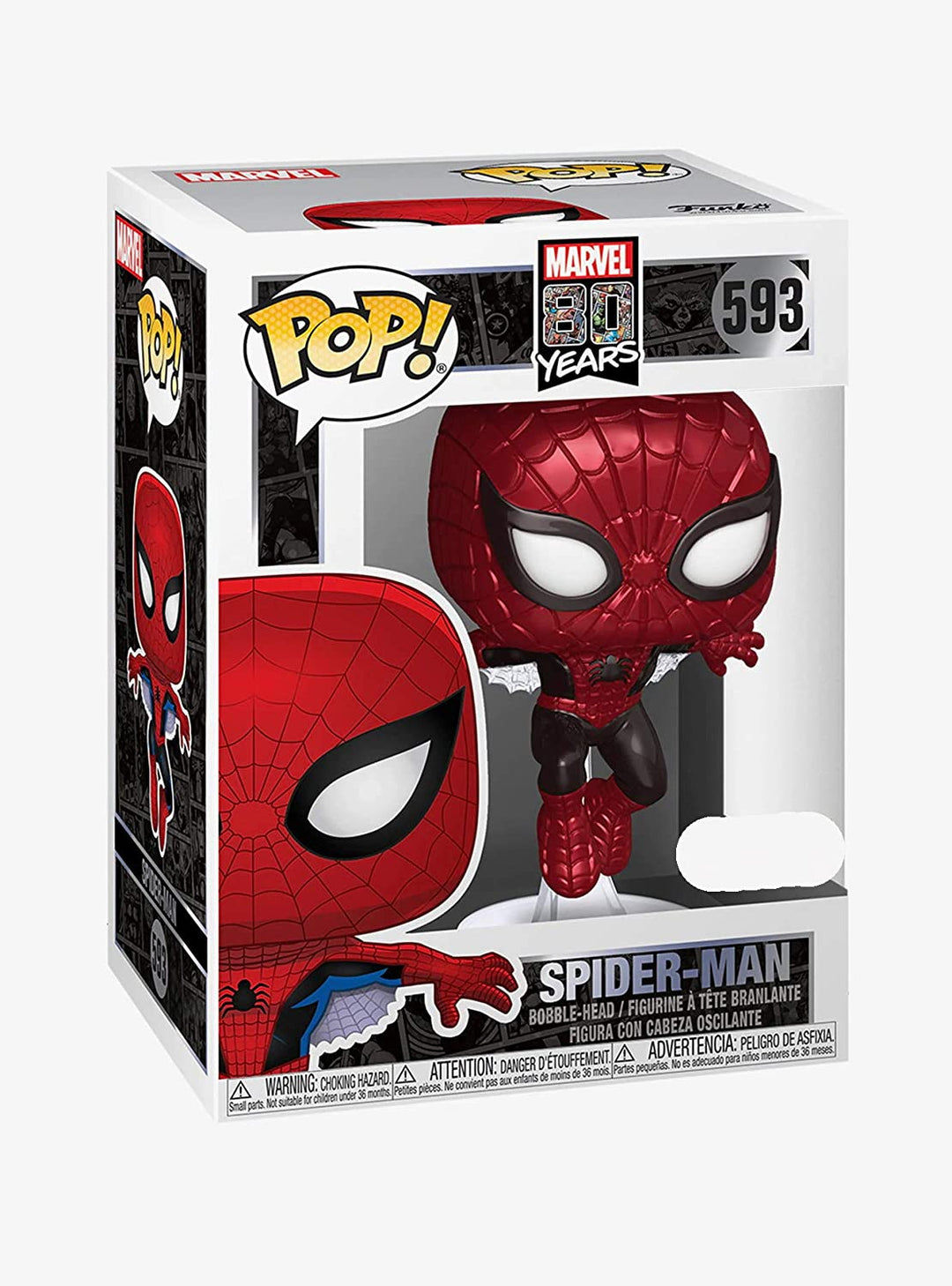 Marvel 80 Years Spider Man Funko 47604 Pop! VInyl #593