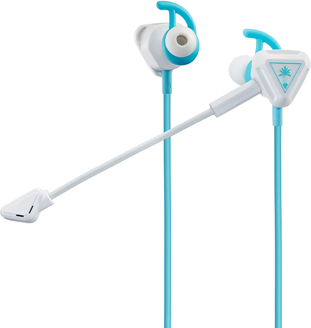 Turtle Beach Battle Buds In-Ear Gaming Headset for Mobile Gaming, Nintendo Switch, Xbox One, PS4 & PS5 - White/Teal