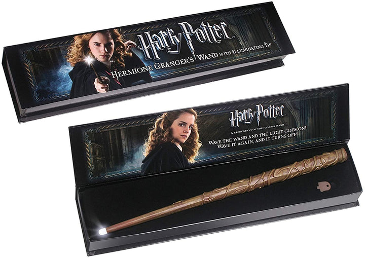The Noble Collection Harry Potter Hermione Granger's Illuminating Wand - 15in (39cm) Light Up Wand