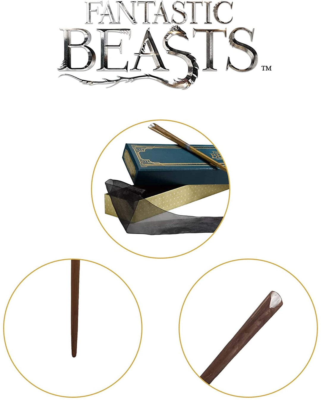 The Noble Collection The Wand of Newt Scamander with Collectors Box