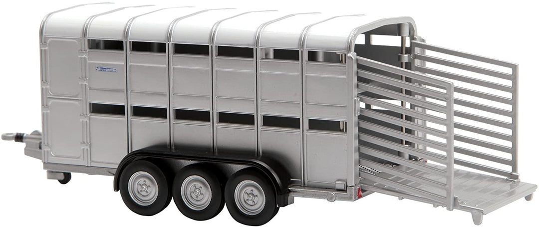 Britains 1:32 Ifor Williams Livestock Trailer, Collectable Toy Farm Accessory for Children, Farm Set Accessory Compatible with 1:32 Scale Farm Animals, Suitable for Collectors & Children from 3 Years