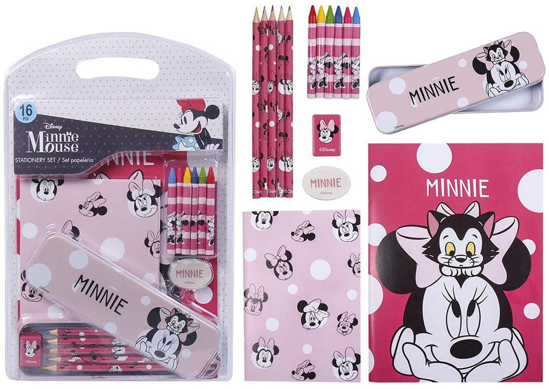 Cerda Student Set Complete with Metal Case and Minnie Student Material Official