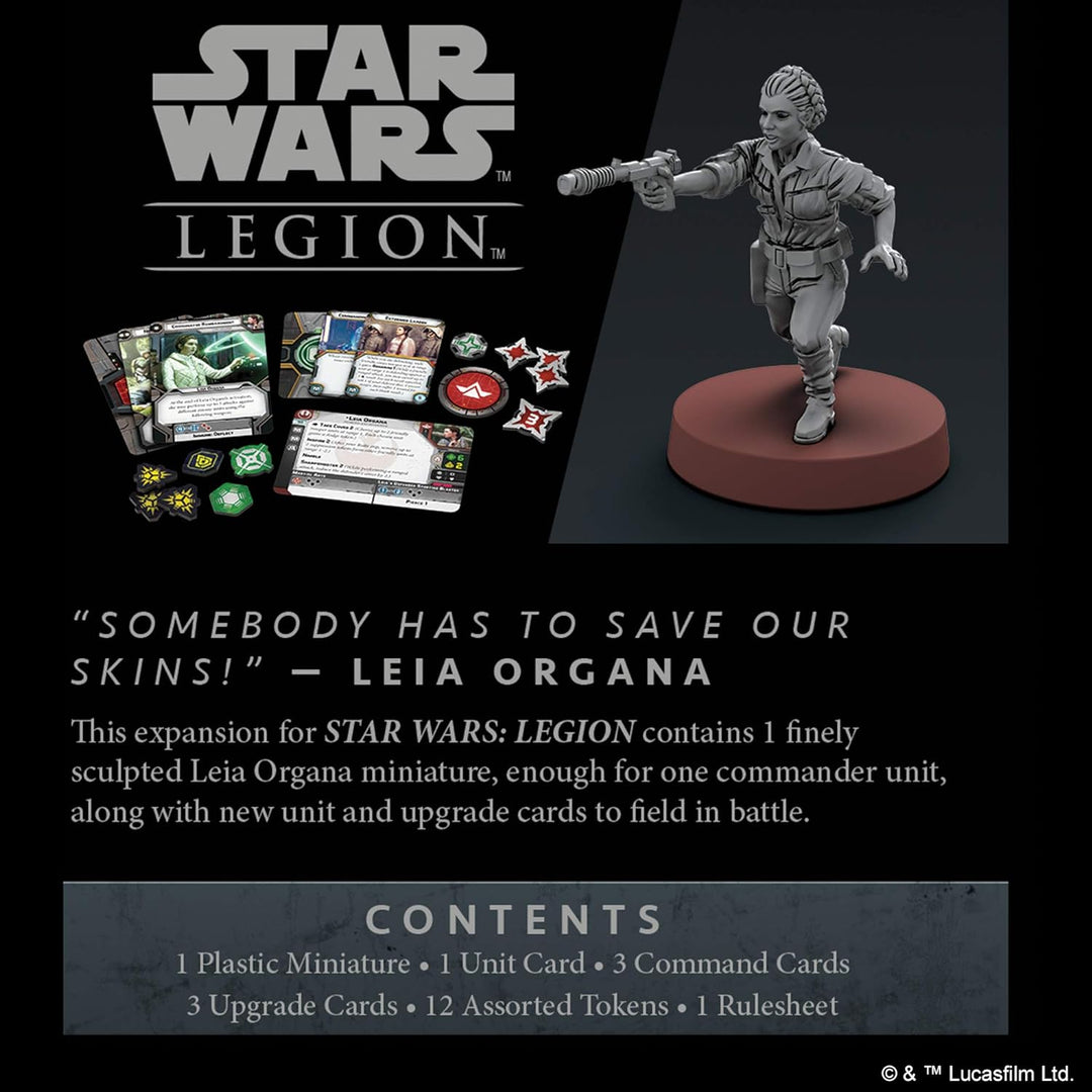 Atomic Mass Games Star Wars: Legion Leia Organa Commander Miniatures Game