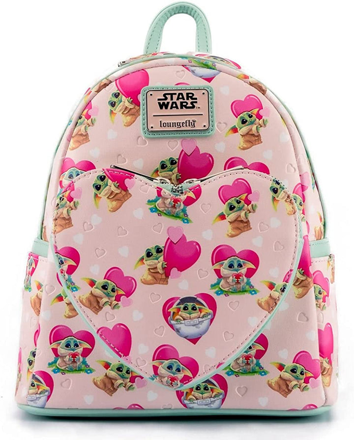 Loungefly Star Wars Mandalorian Grogu Valentines Mini Backpack