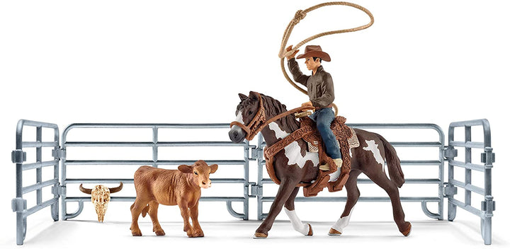 Schleich 41418 Team roping with Cowboy