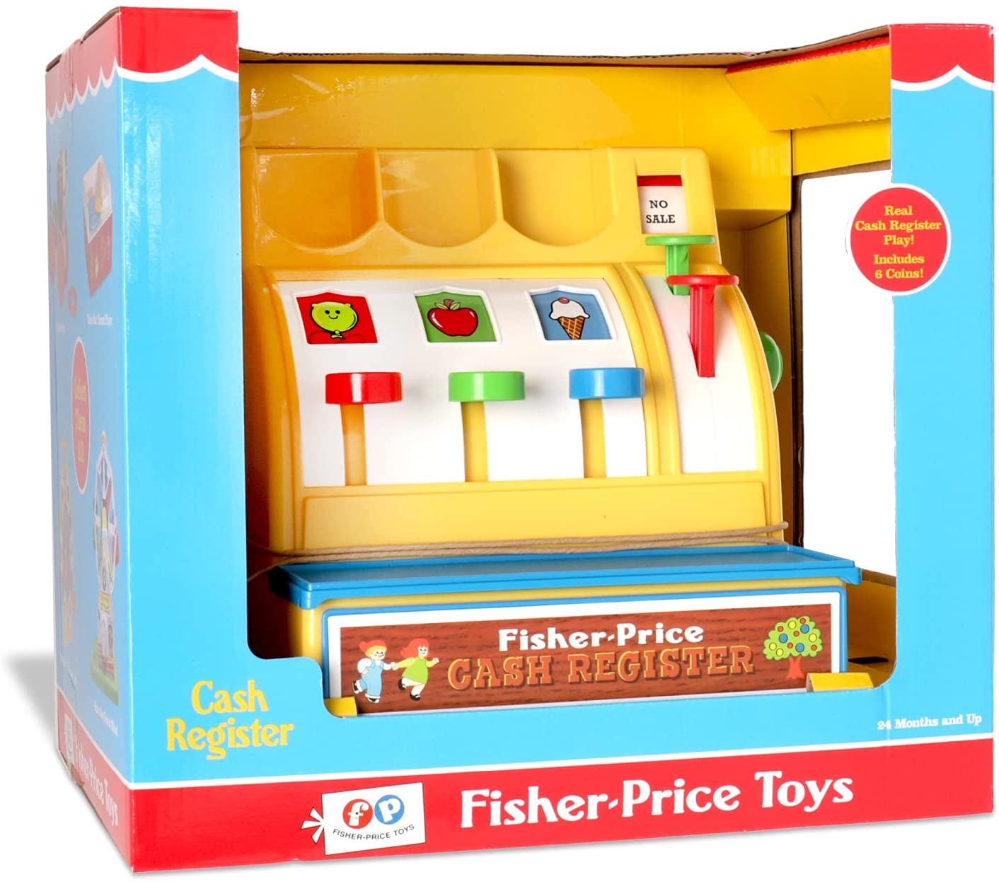 Fisher Price Classics 2073 Cash Register Toy - Imaginative Roleplay for Toddlers