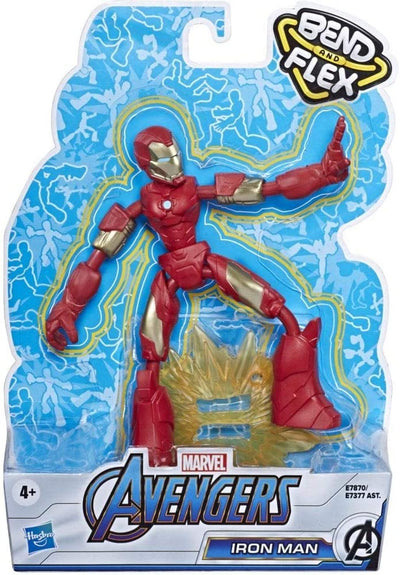 Marvel E7870 Avengers Bend and Flex Action 6-Inch Flexible Iron Man Figure