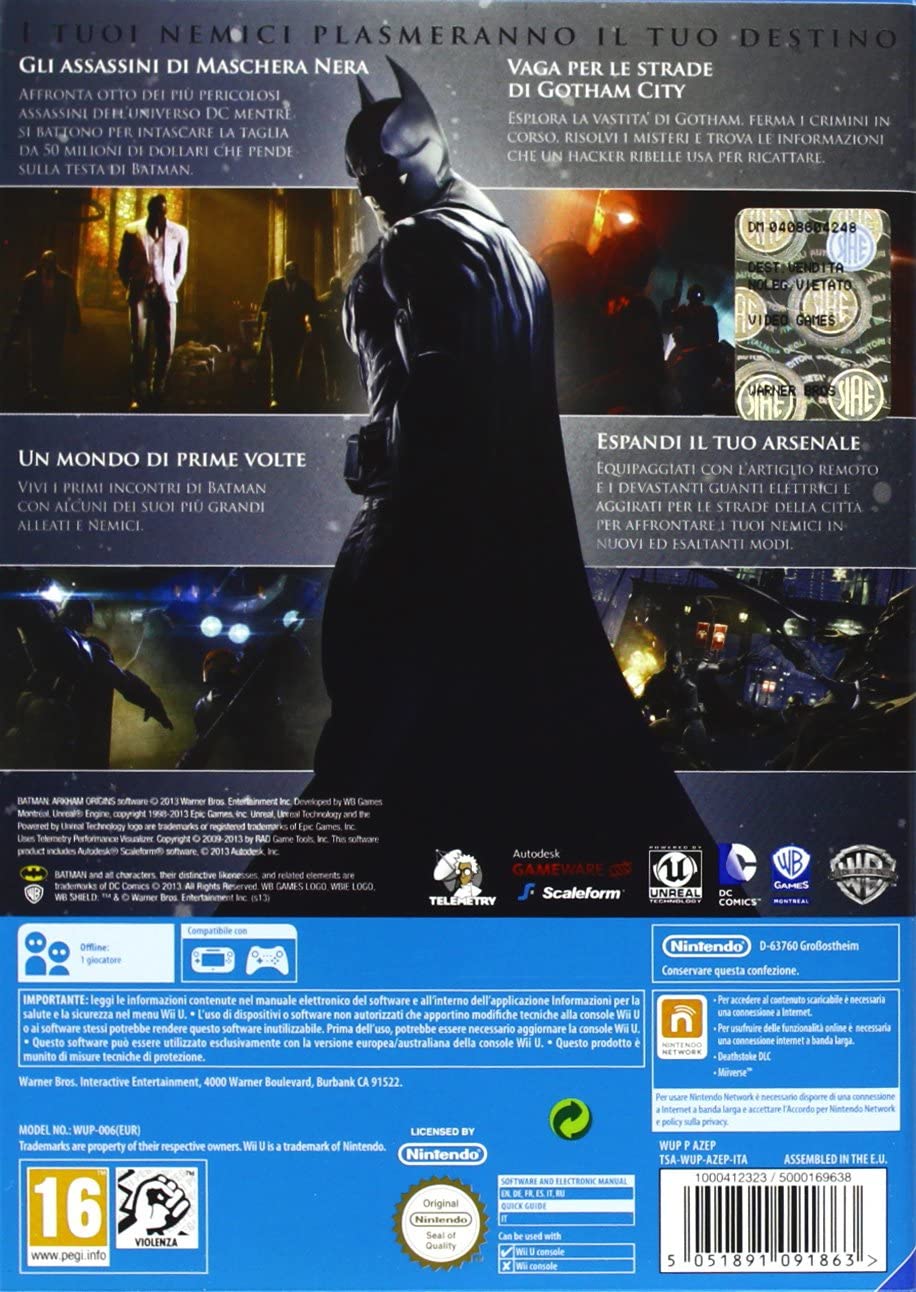 Batman Arkhman Origins Wii U