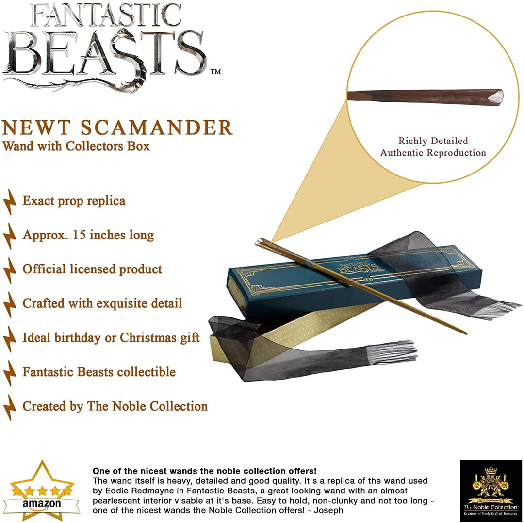 The Noble Collection The Wand of Newt Scamander with Collectors Box