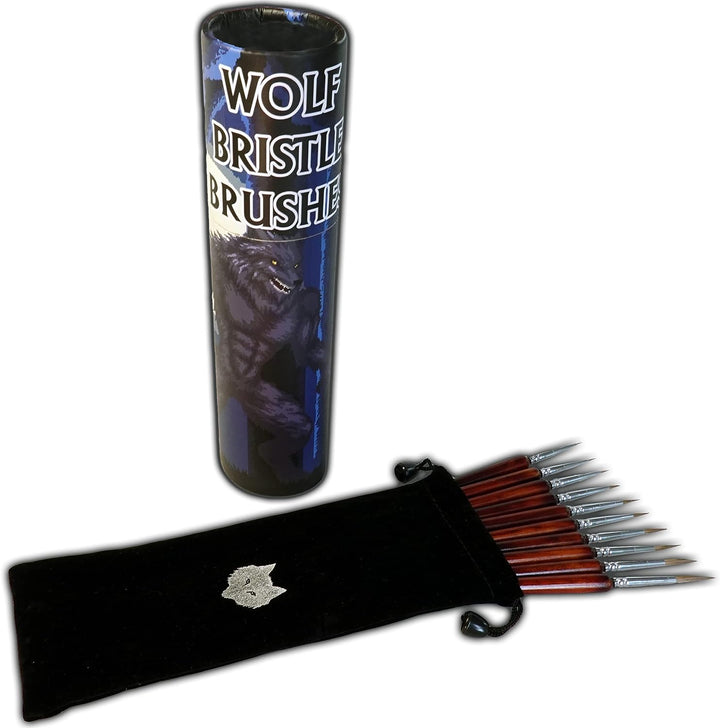Wolf Bristle Brush Set (10 Brushes)