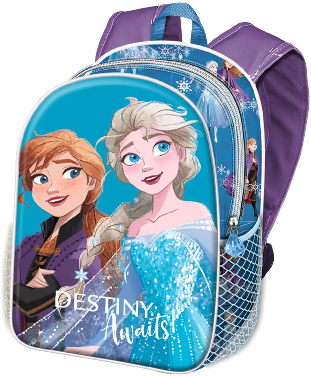 Frozen 2 Destiny-Small 3D Backpack, Blue