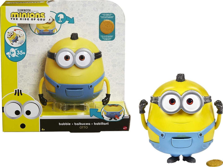 Minions Babble Otto Large Interactive Toy with 20+ Sounds & Phrases, Gift for Kids