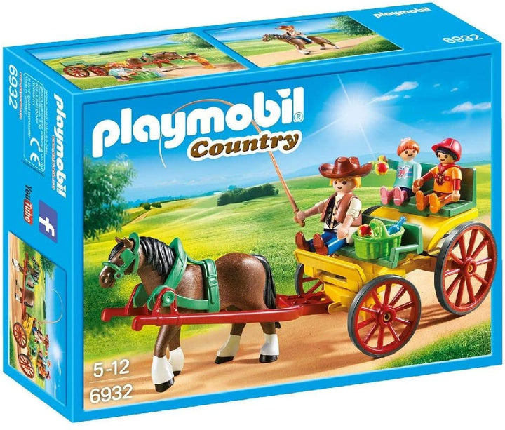 Playmobil 6932 Country Horse-Drawn Wagon with Children and Driver