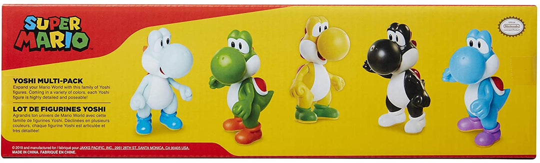 Super Mario Yoshi Multi Pack Exclusive 2.5-Inch Mini Figure 5-Pack