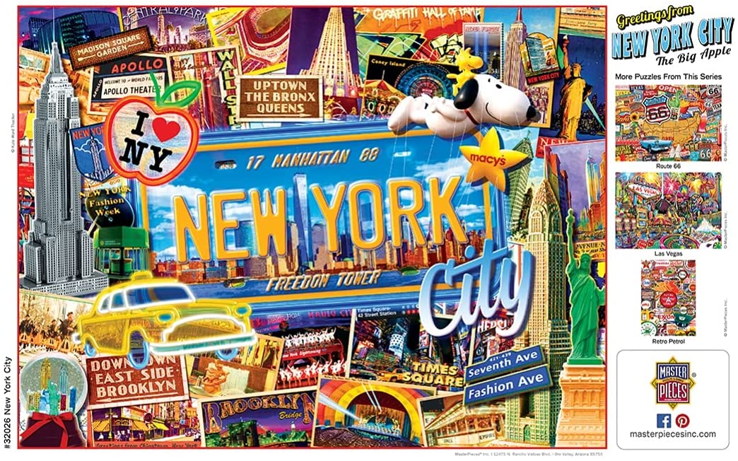 Grüße aus New York City 550-teiliges Puzzle + Bonusposter (mpc)