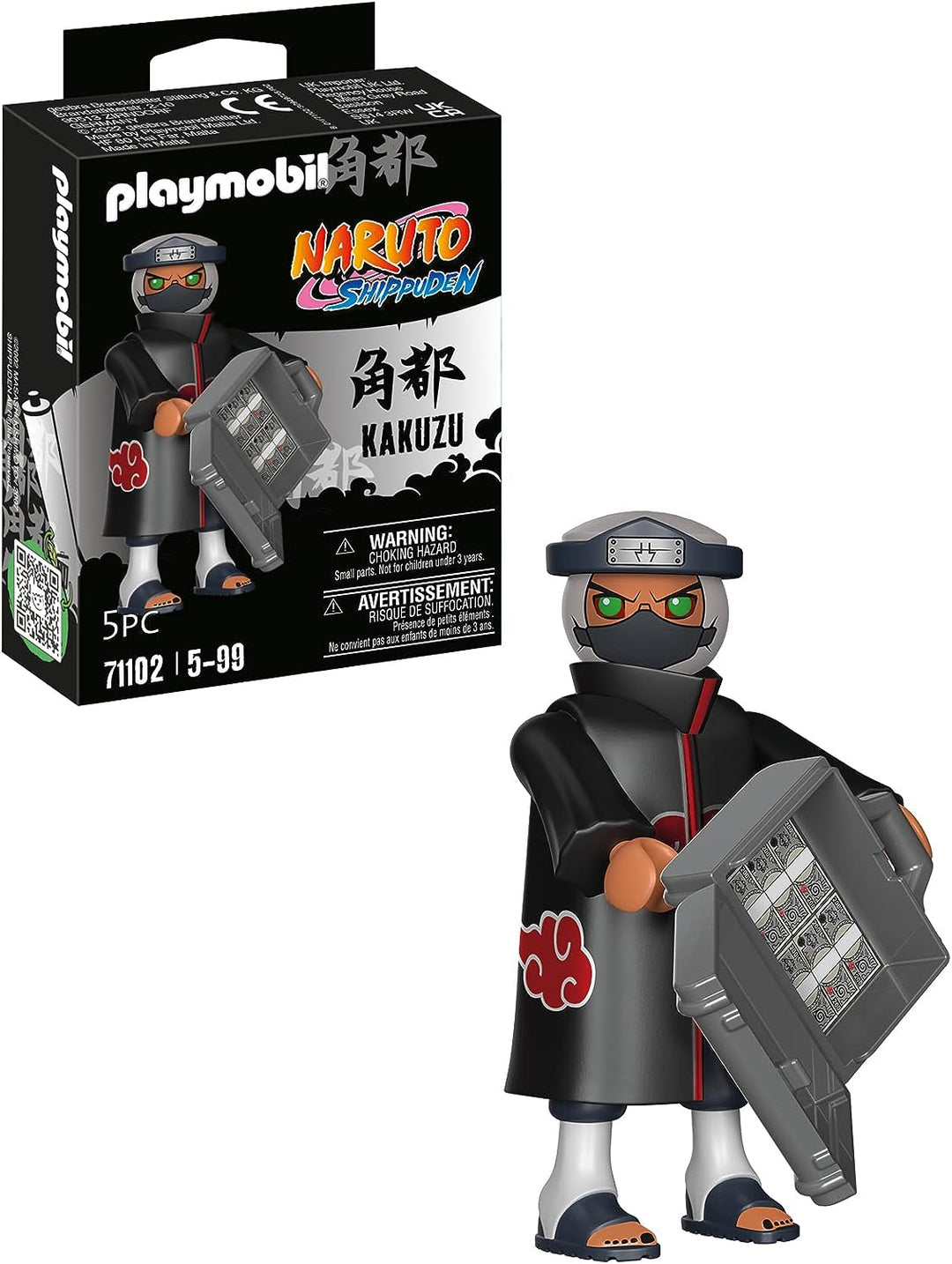 Playmobil 71102 Naruto: Kakuzu Figure Set, Naruto Shippuden anime collectors Figure