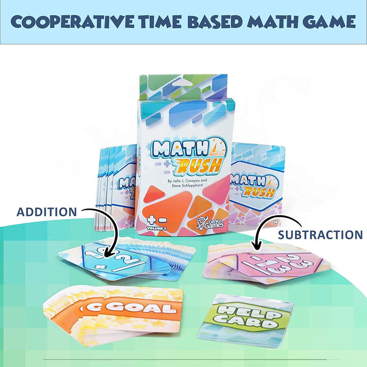 Genius Games 1411 - Math Rush Addition and Subtraction Volume 1 - A Cooperative