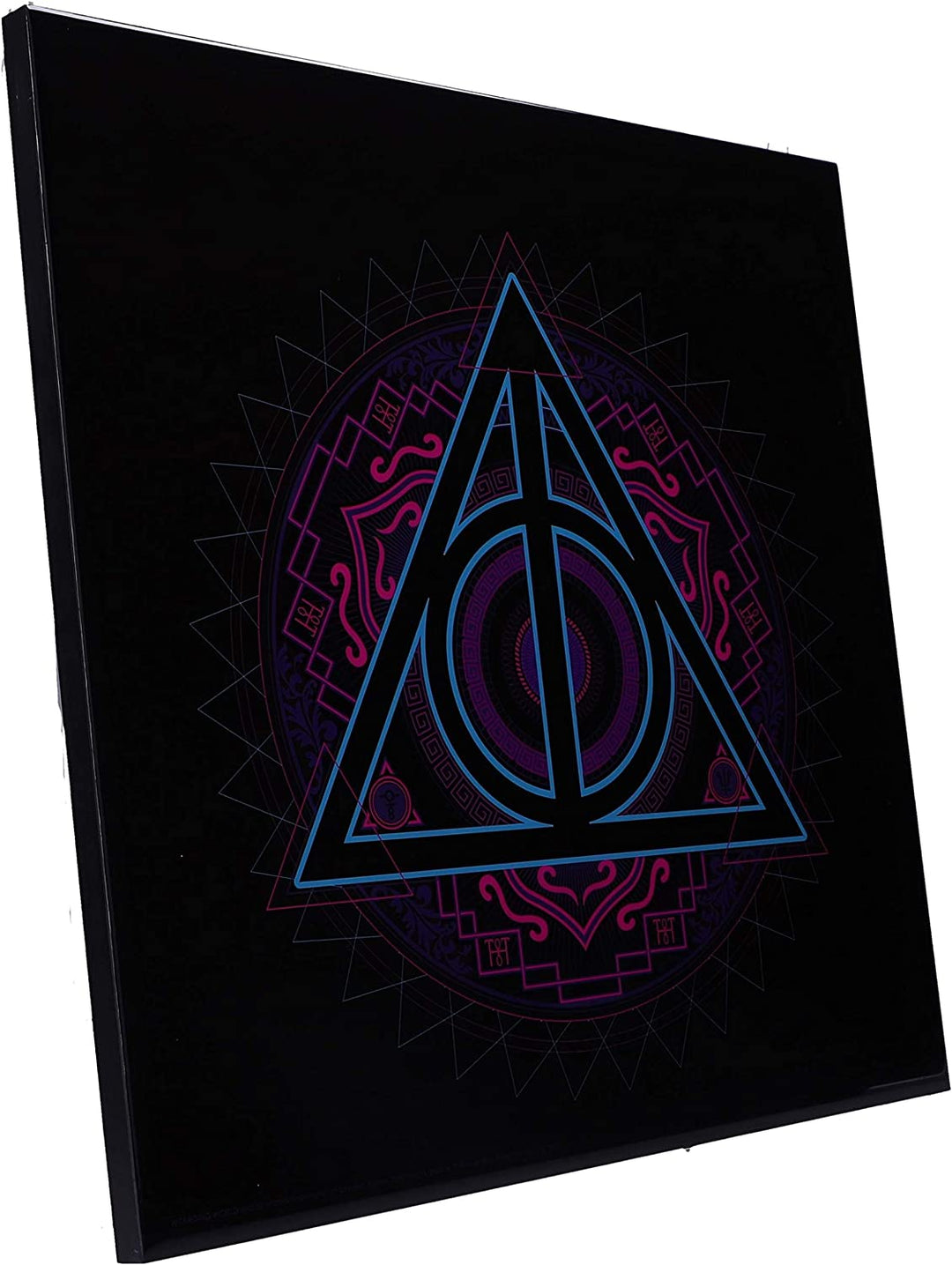 Nemesis Now Harry Potter Deathly Hallows Neon Crystal Clear Art, Black Multi, 32