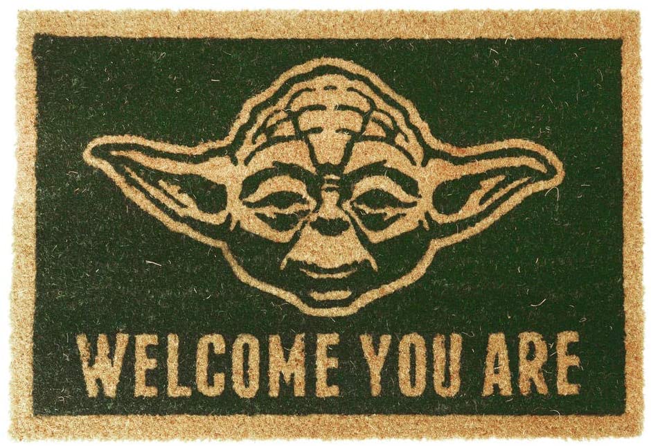 Star Wars Yoda Doormat Coir Matting Multi-Colour 40_x_60_cm