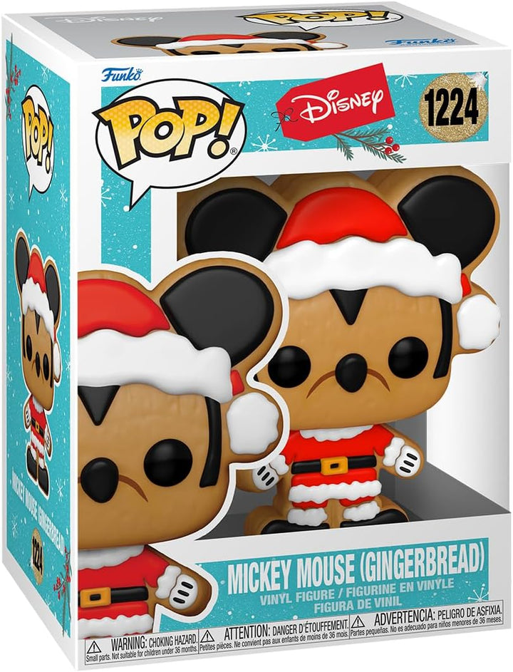 Funko POP! Disney: Holiday - Santa Mickey Mouse - Gingerbread - Collectable Vinyl Figure