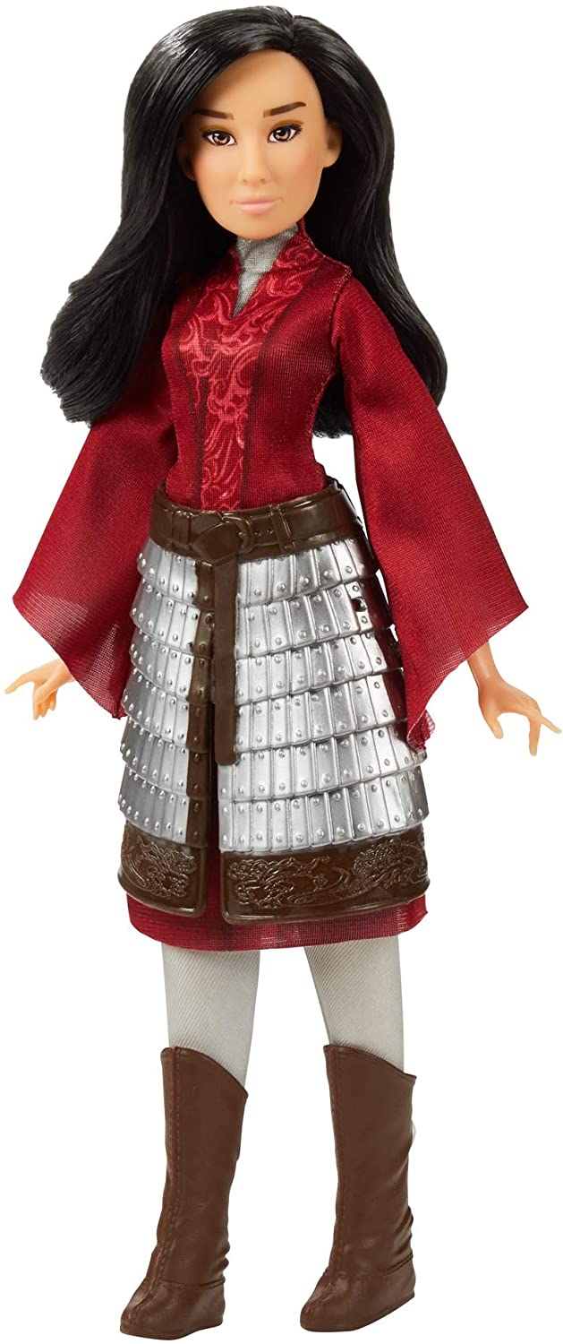 Disney Mulan Fashion Doll with Skirt Armour, Shoes, Trousers and Top, Inspired by Disney's Live-Action Film Mulan, Toy for Children and Collectors