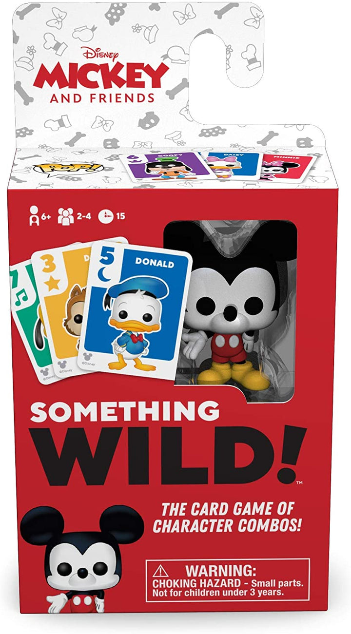 Funko 49355 Board Games 49355 Signature Something Wild Card Game-Mickey and Friends, Multicolour