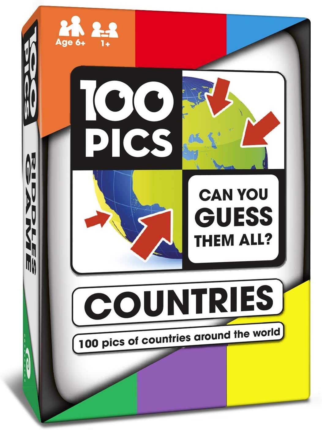 100 PICS Countries of the World Travel Game - Geography Flash Card Quiz, Pocket Puzzles