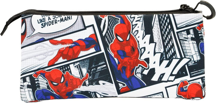 Spiderman Stories-Fan Triple Pencil Case, Multicolour