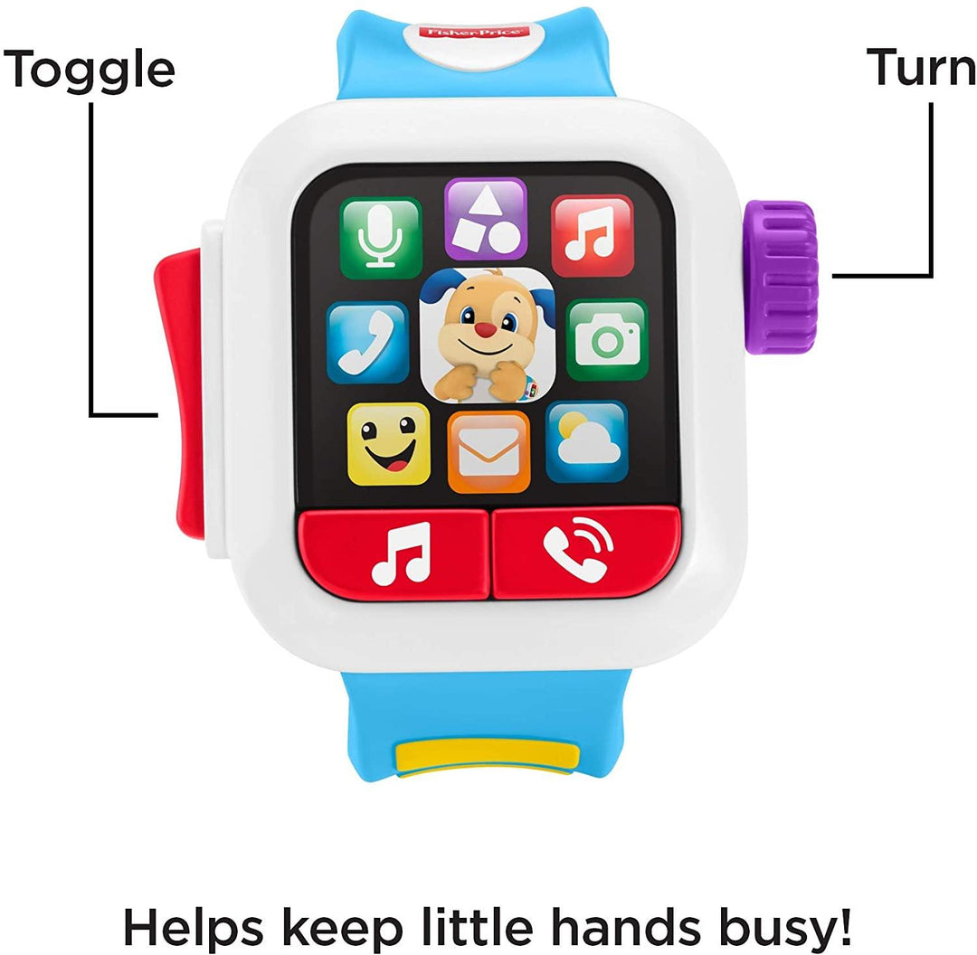 Fisher Price GMM44 Laugh & Learn Time to Learn Smartwatch Musical Baby Toy - Yachew