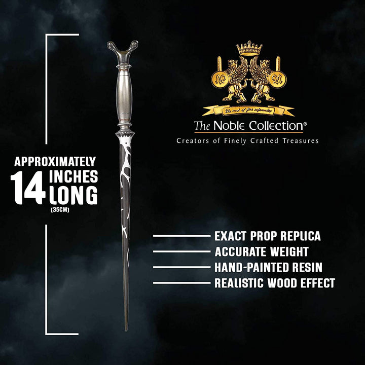 The Noble Collection - Professor Horace Slughorn Character Wand 13.7in (35cm) With Name Tag