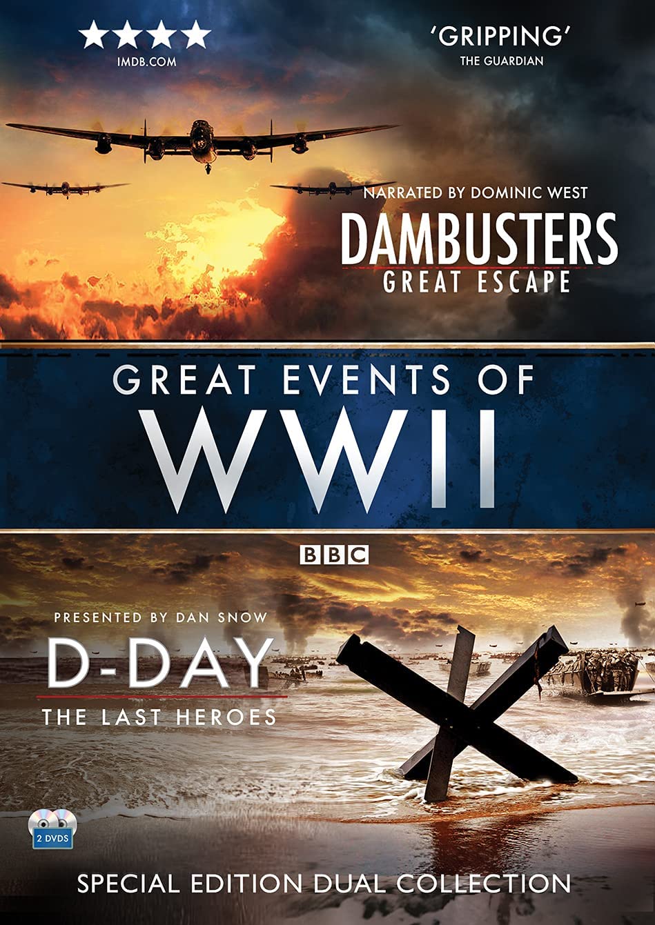 Great Events of WWII – Special Edition Dual Collection – (D-DAY: The Last Heros & Dambusters: Great Escape) [DVD]