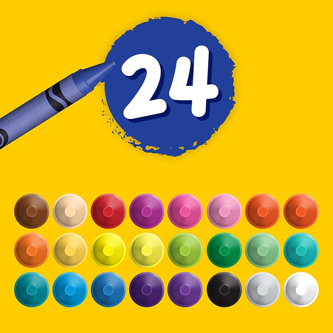 Crayola Washable Crayons Multi-Colour, 2.61 x 7.11 x 11.53 cm - Yachew