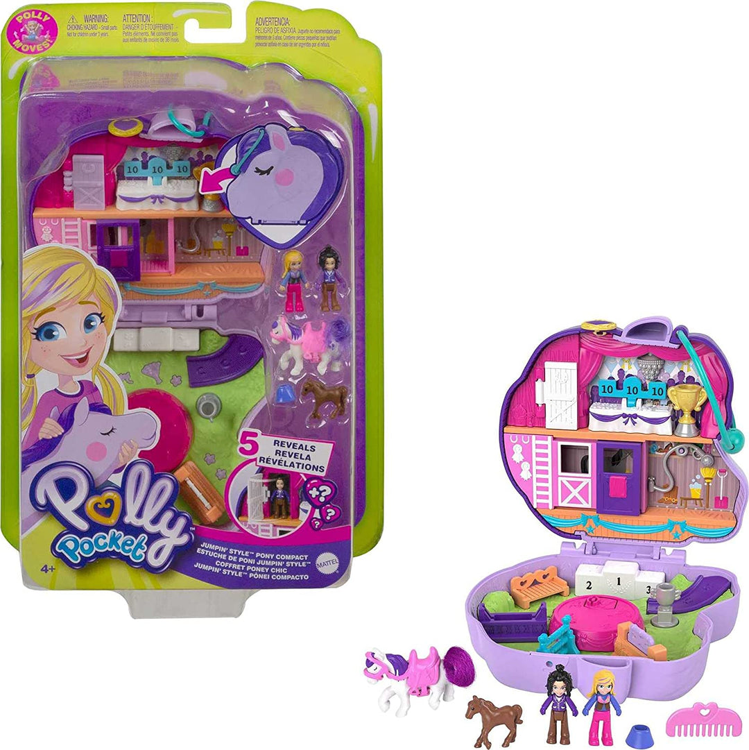 Polly Pocket Jumpin Style Pony Compact