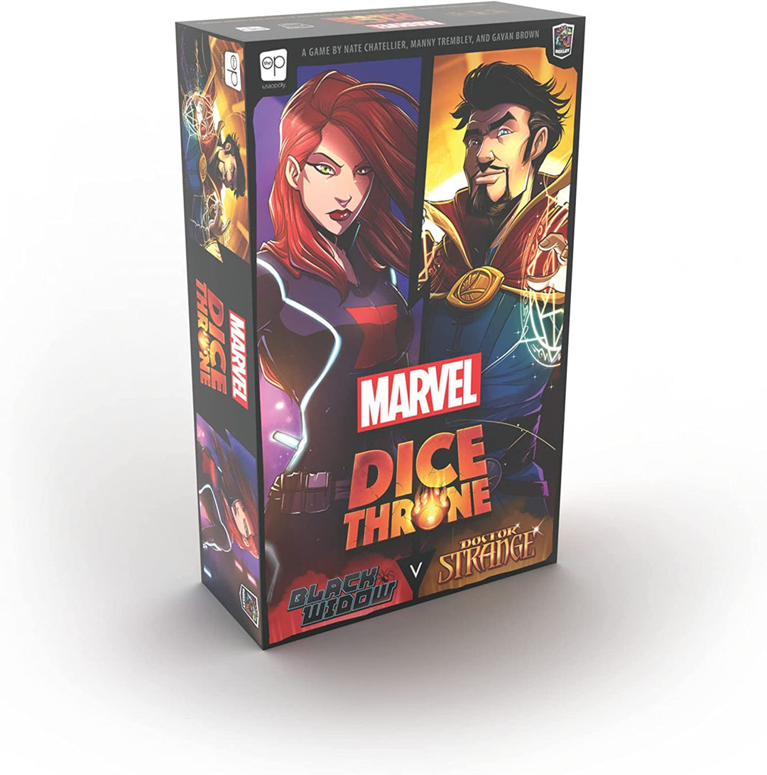 USA-OPOLY | Marvel Dice Throne - Black Widow vs Doctor Strange | Board Game | Ag