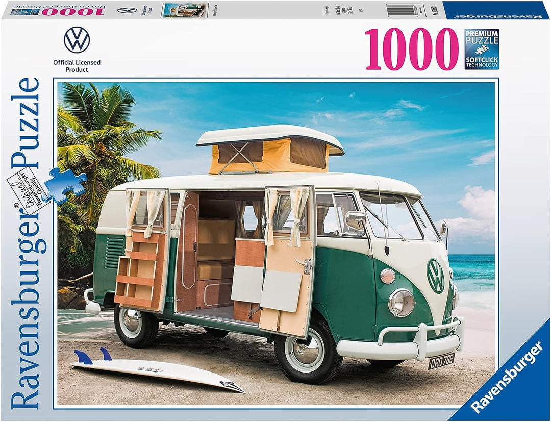 RAVENSBURGER 17087 Volkswagen VW T1 Camper Van 1000 Piece Jigsaw Puzzles for Adults and Kids