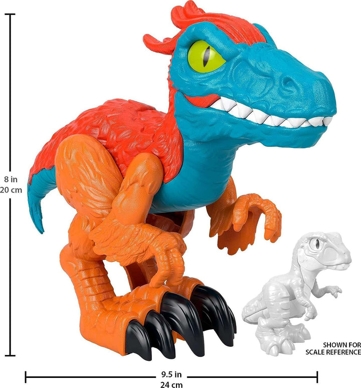 Imaginext Jurassic World Dominion Pyroraptor Dinosaur XL Figure, 10 Inch Tall Po