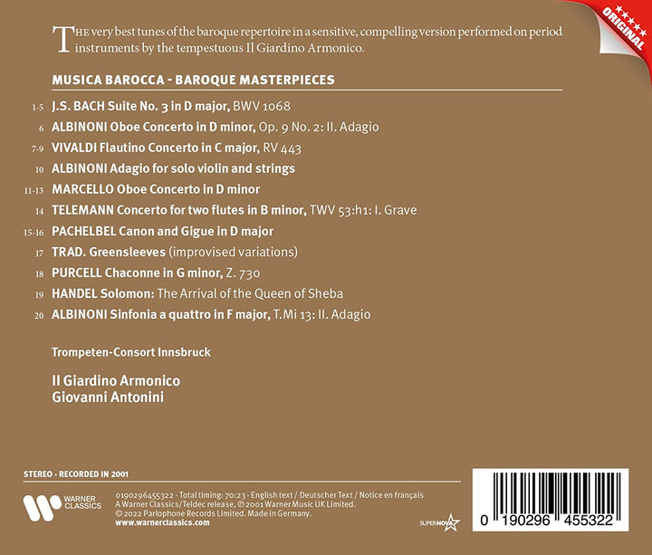 Il Giardino Armonico - Musica Barocca - Baroque Masterpieces [Audio CD]