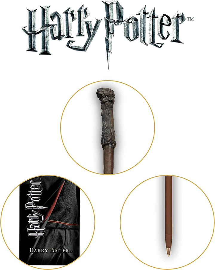 The Noble Collection Harry Potter Harry's Wand Pen and Bookmark 9in (23cm) Stationery Pack