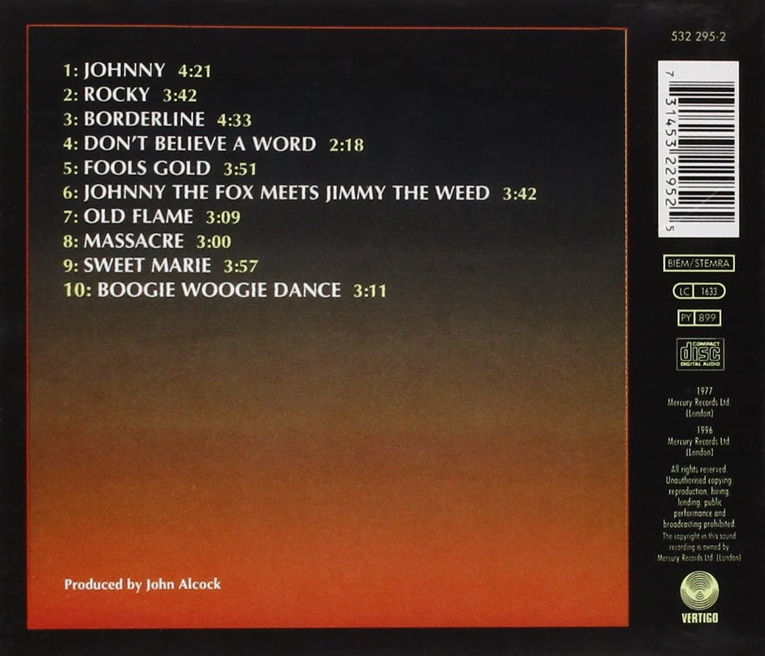 Thin Lizzy - Johnny The Fox [Audio CD]